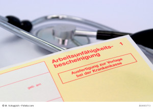 Gelber Schein Arbeitsunfähigkeit LV 1871 Golden BU Test